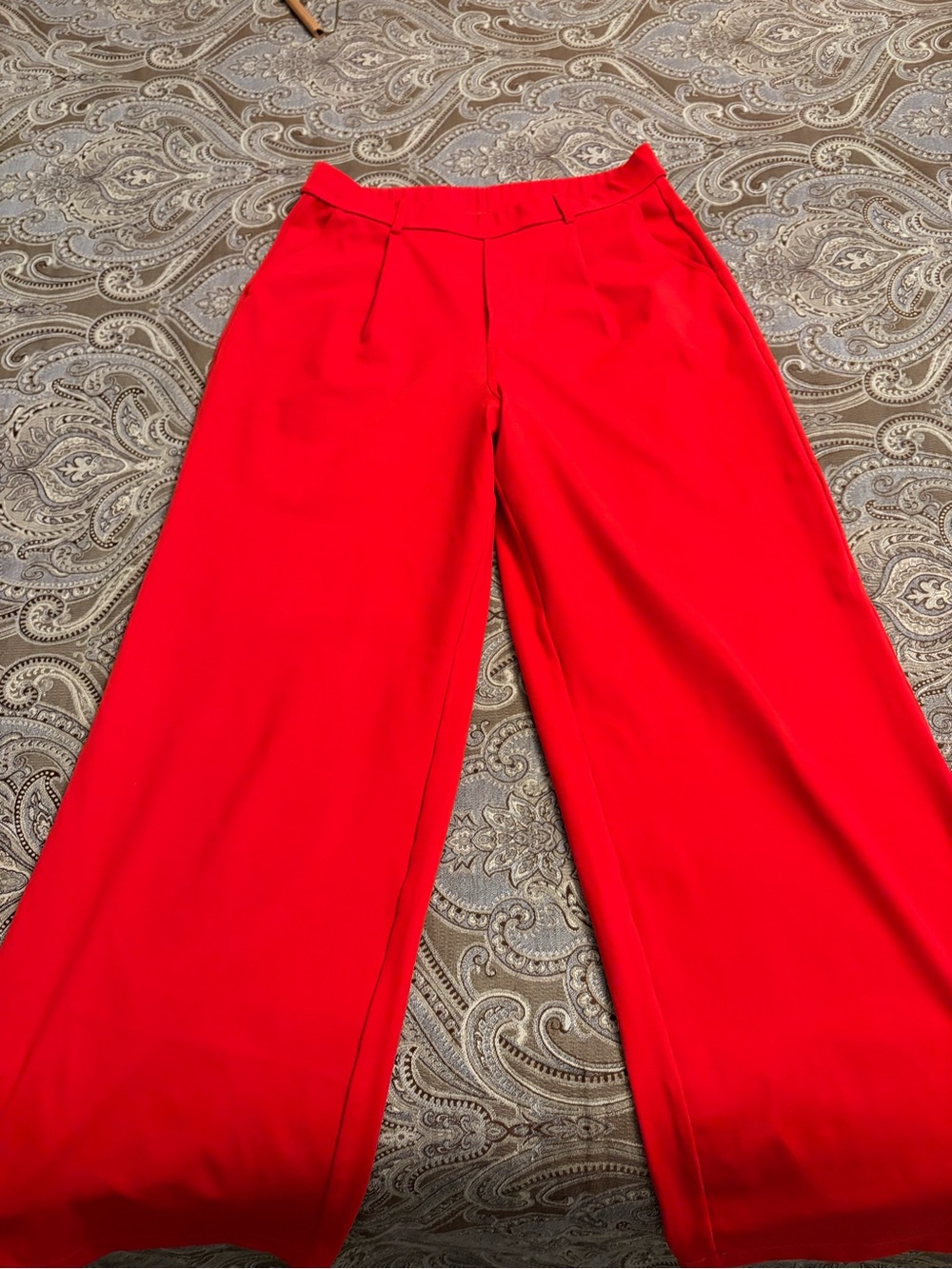 Halara Wide Leg High-Waist Pants in Red